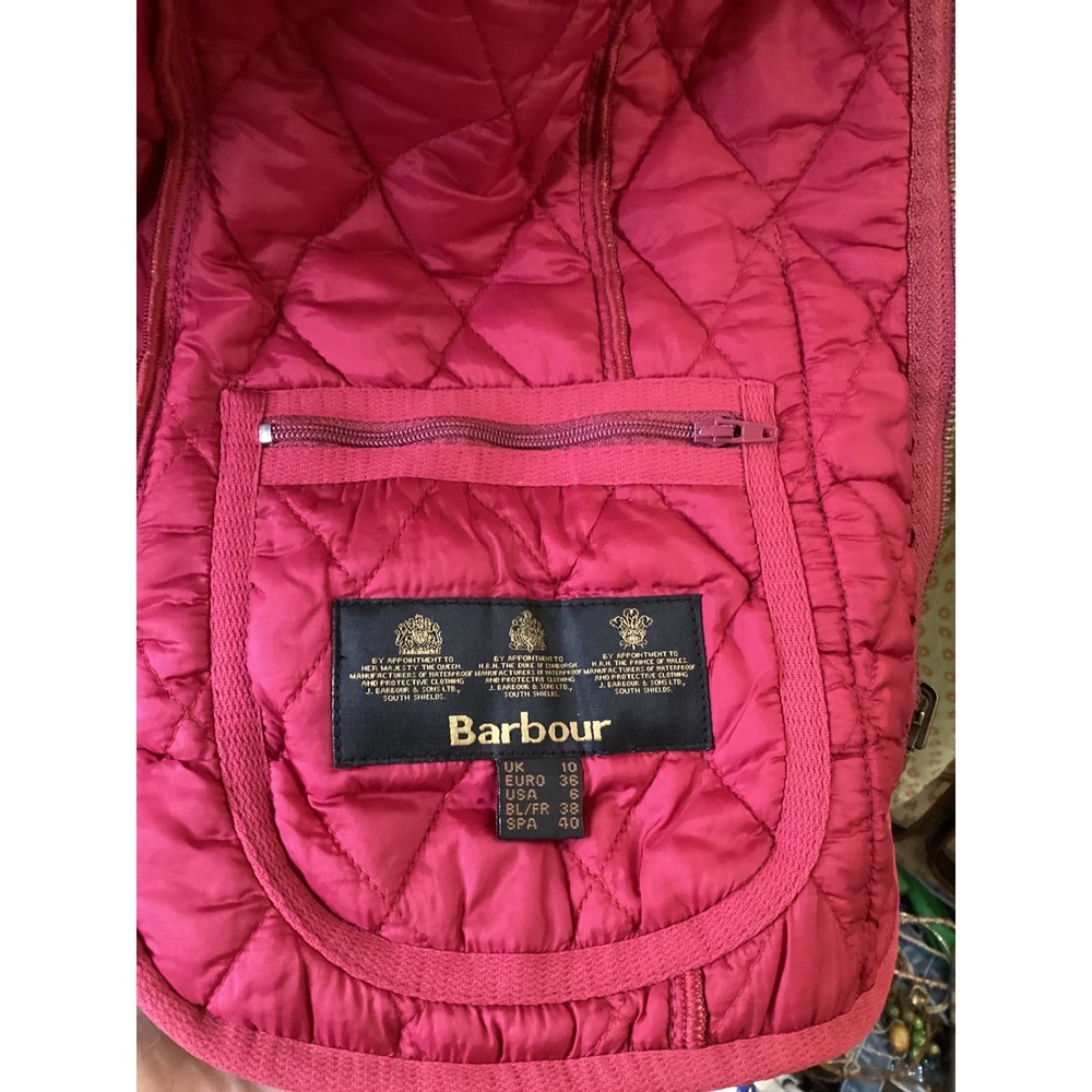 Barbour‎ Betty Interactive Liner Quilted Vest Raspberry LQU0088PI71 Womens 6 - Picture 5 of 7